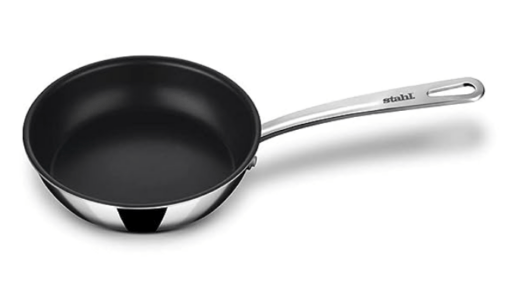 Stahl Triply Stainless Steel Artisan Nevrstick Frypan Without Lid, 5436, 16cm, 0.6 Liters - Image 2